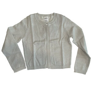 Girls Cardigan Size 4 Ivory Pristine Sparkle Sweater ✨NEW✨ Nordstrom Rack